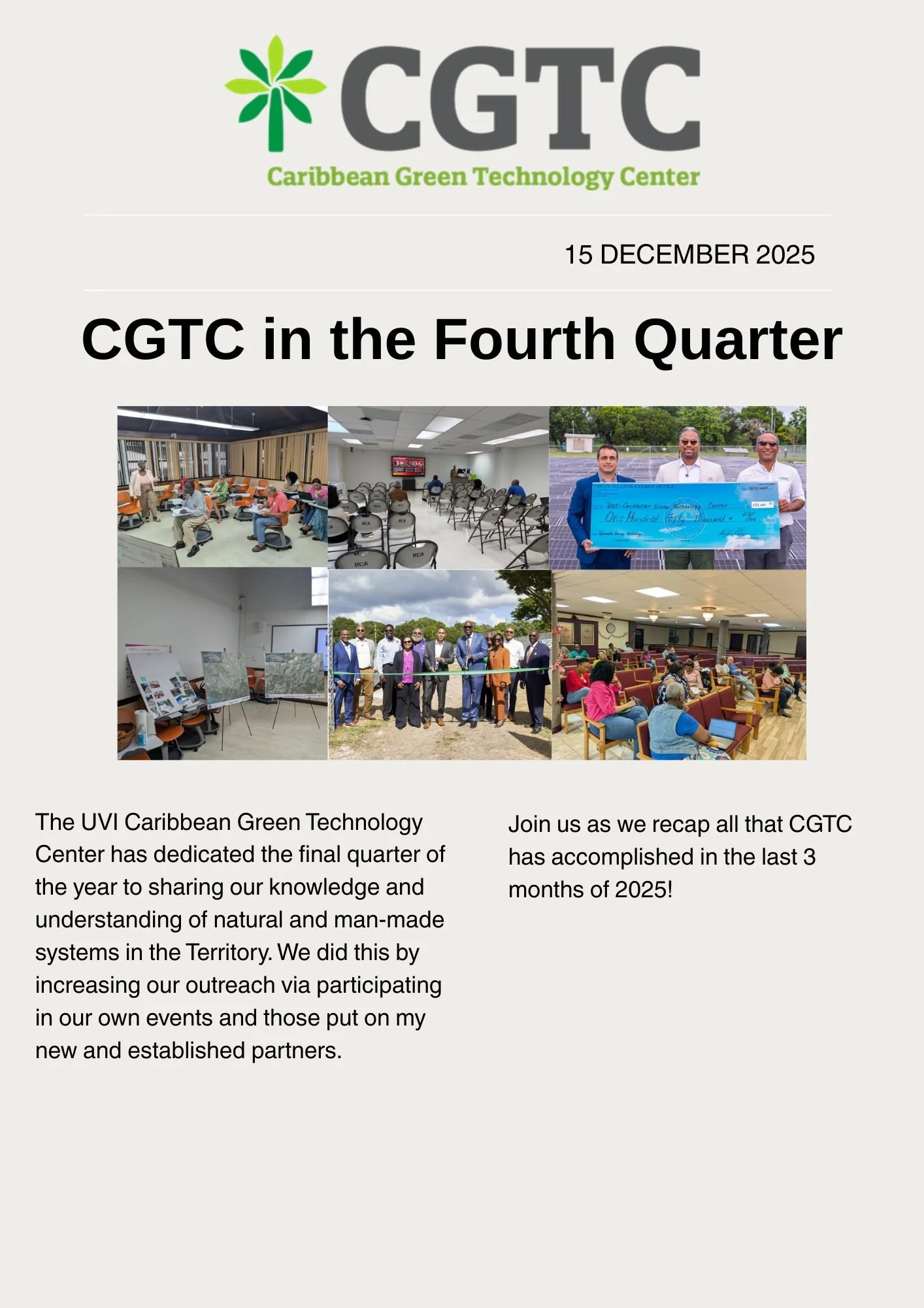 CGTC 2025 Q4 Newsletter