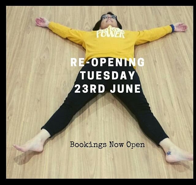 The fresh, re-vamped studio will be open for you on Tuesday 23rd June with a Dynamic Flow class @ 5.30pm. 
I am so happy &amp; excited to share this beautiful new space with you all...