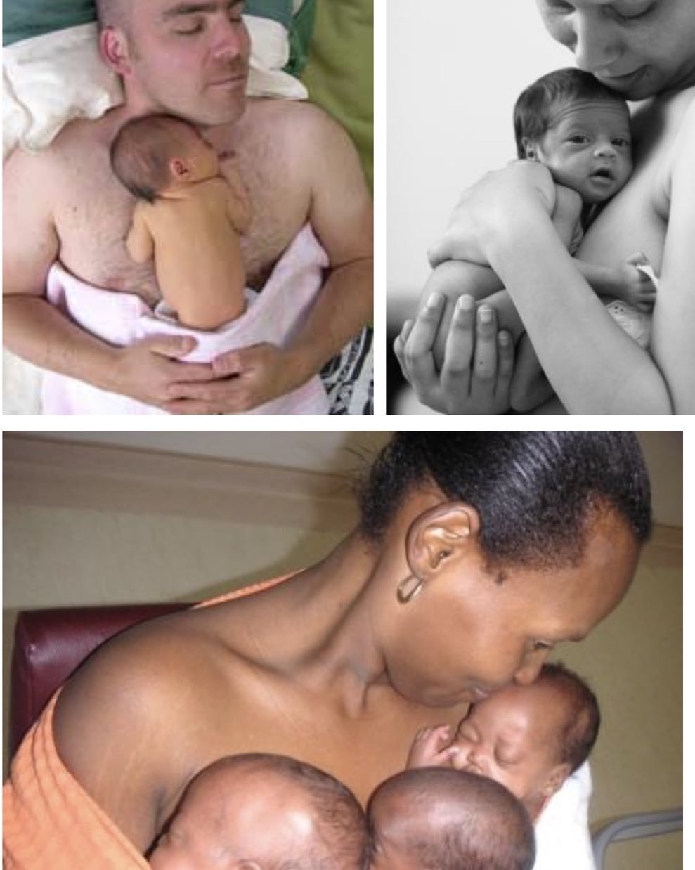 What is Kangaroo Care?

Kangaroo care (KC) is the method of placing an infant on a parent's chest dressed only in a hat and nappy, so that the frontal contact of the parent and baby is skin to skin (Ludington-Hoe 2011).

Why should I practise Kangaro