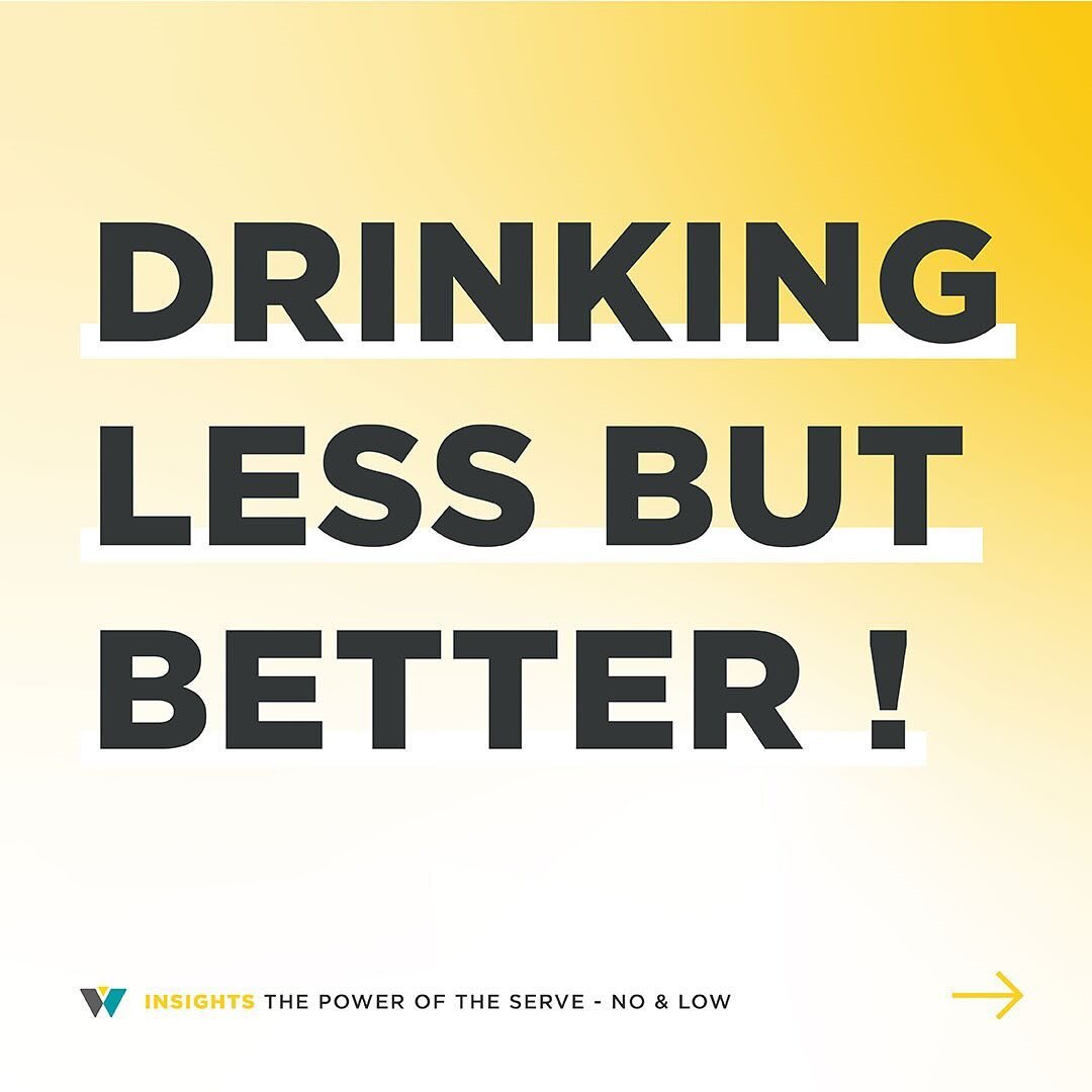 In our next series of Wonderwork&rsquo;s Insights on the Power of the No &amp; Low Serve, we look at how today&rsquo;s consumers are drinking less, but better! 
 
How are you embracing the era of mindful sipping? 🌿 According to data, health-driven t