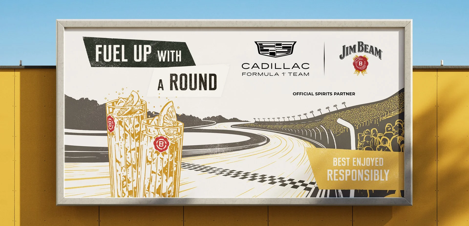 Jim Beam Cadillac F1 Wonderworks Billboard