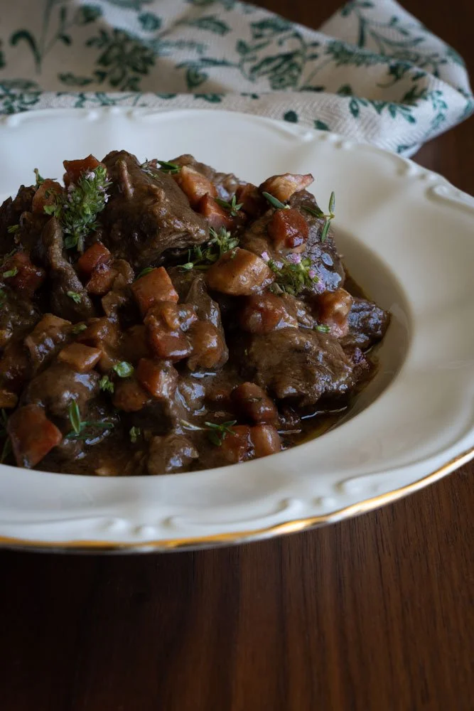 Veal stew with speck and thyme // The First Latvian cookbook — Bonnie