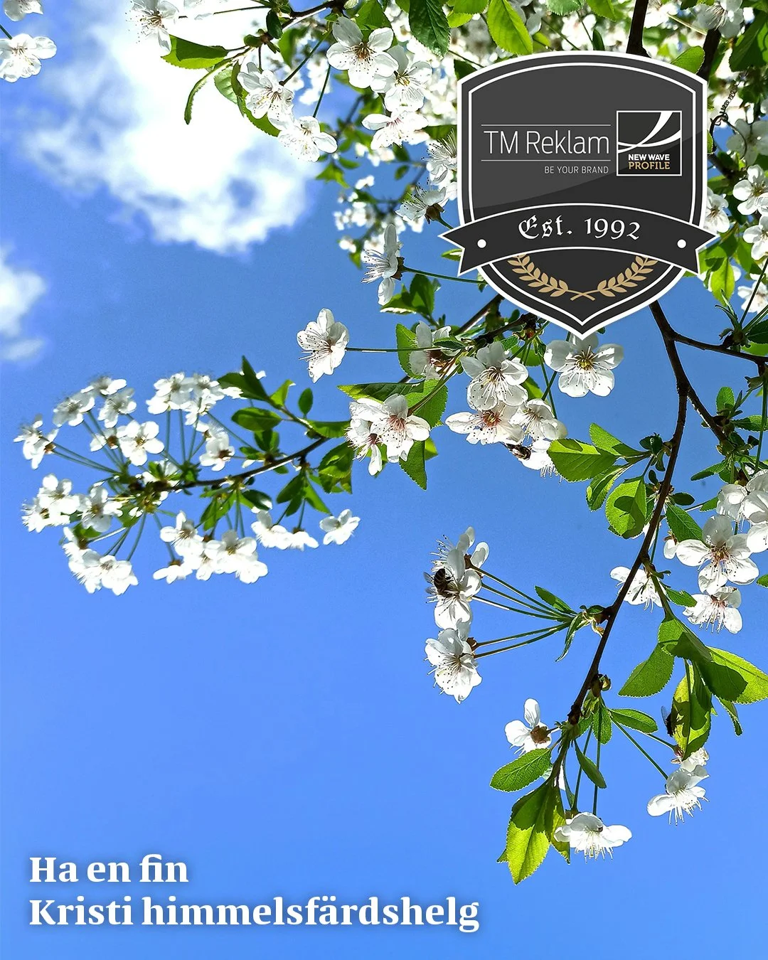 I dag st&auml;nger vi kontoret och lagret lite tidigare och &auml;r tillbaka p&aring; m&aring;ndag. Ha en fin Kristi himmelsf&auml;rdshelg &ouml;nskar v&auml;nnerna p&aring; TM 💚🌸

#tmreklam #newwaveprofile #presentreklam #profilreklam #profilmater