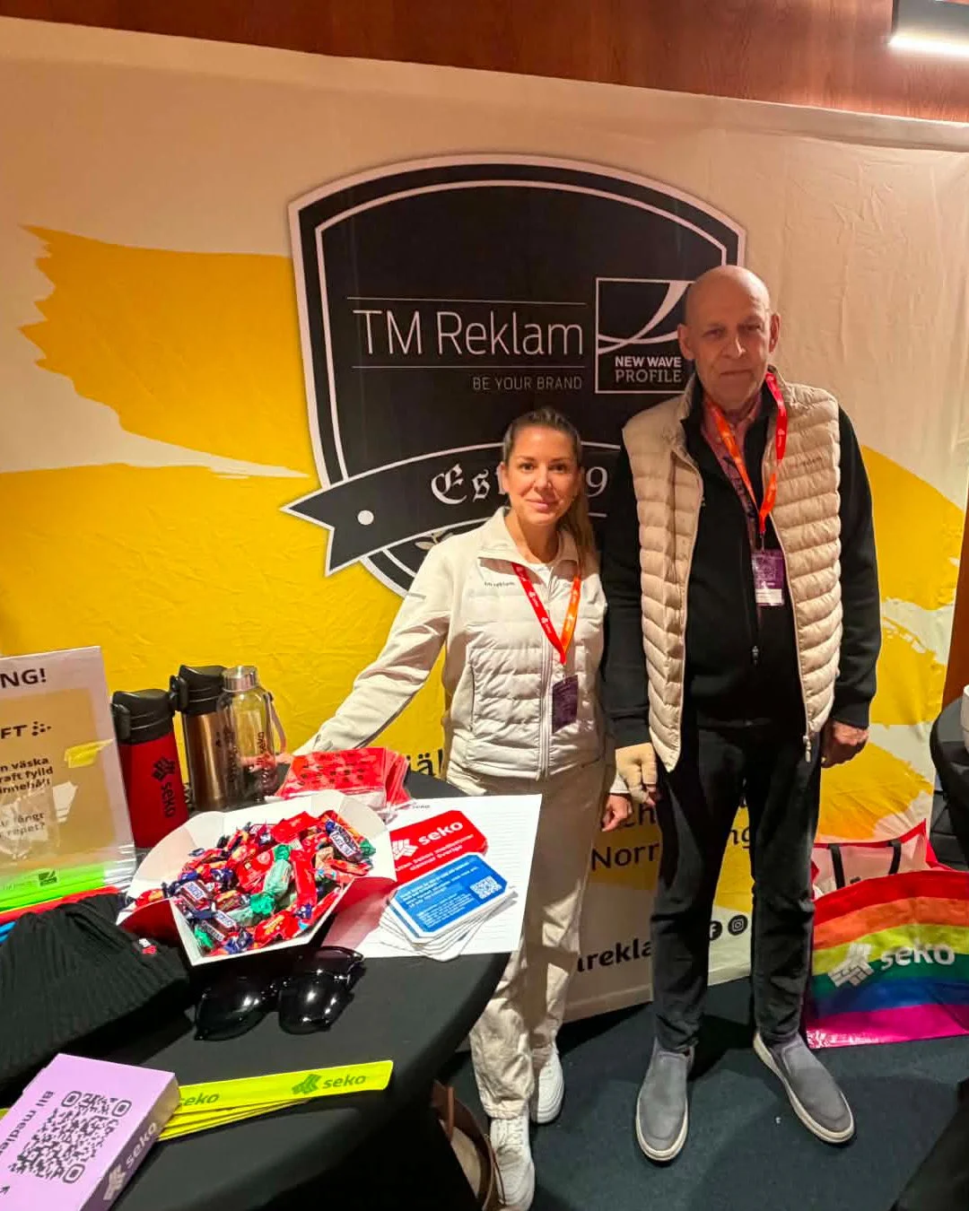 I dag har Cecilia och Peter fr&aring;n oss varit p&aring; Sekos representantskapsm&ouml;te 🤩🤝

#tmreklam #newwaveprofile #presentreklam #profilreklam #profilmaterial #seko #representantskapsm&ouml;te