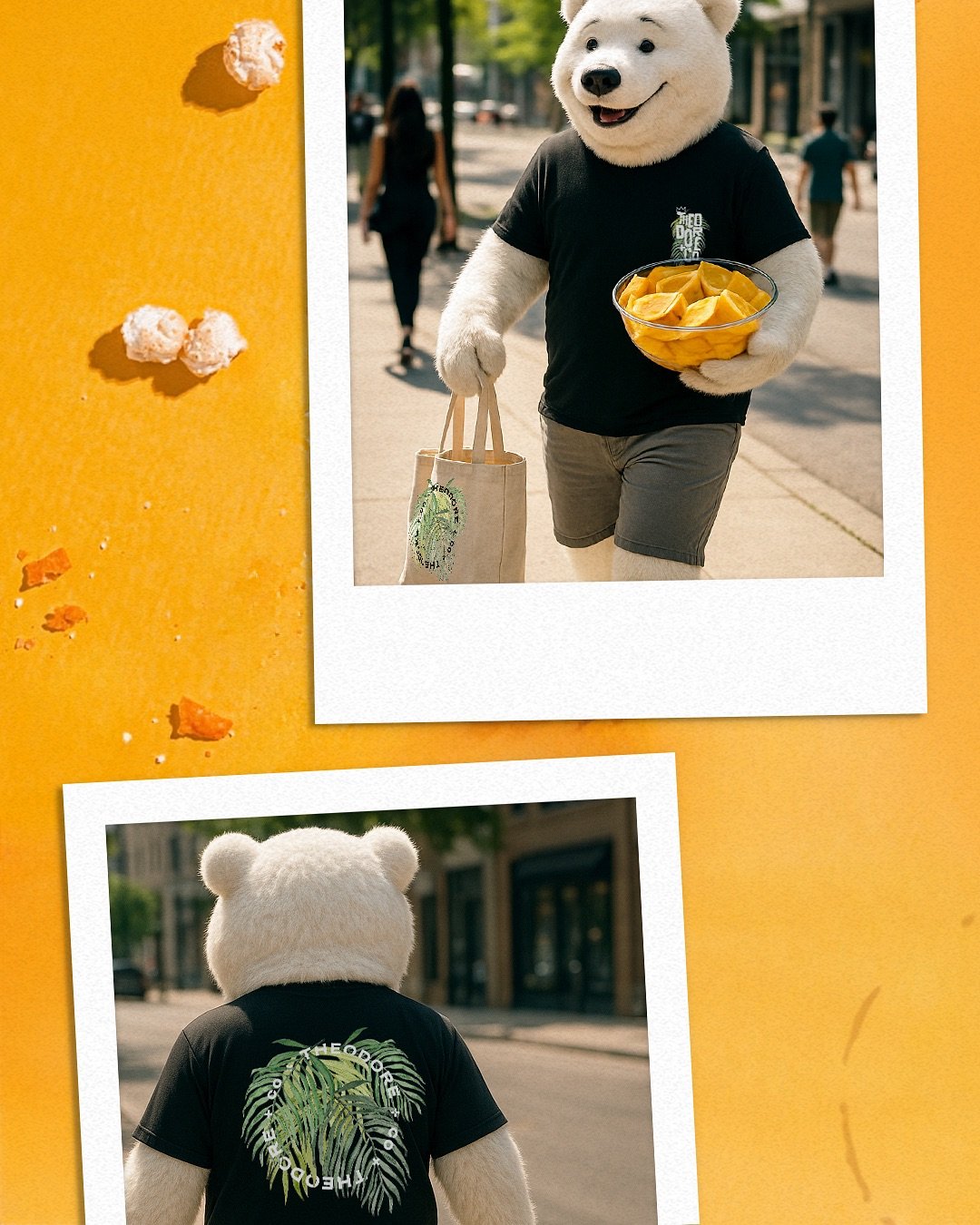 Grown up shirts for grown ups who still want to look cool when they bring snacks for everyone 🍊 🍿 🐻