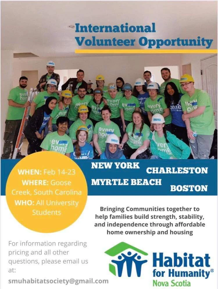 SMU Habitat for Humanity Society’s Purposeful Trip to South Carolina this Spring Break