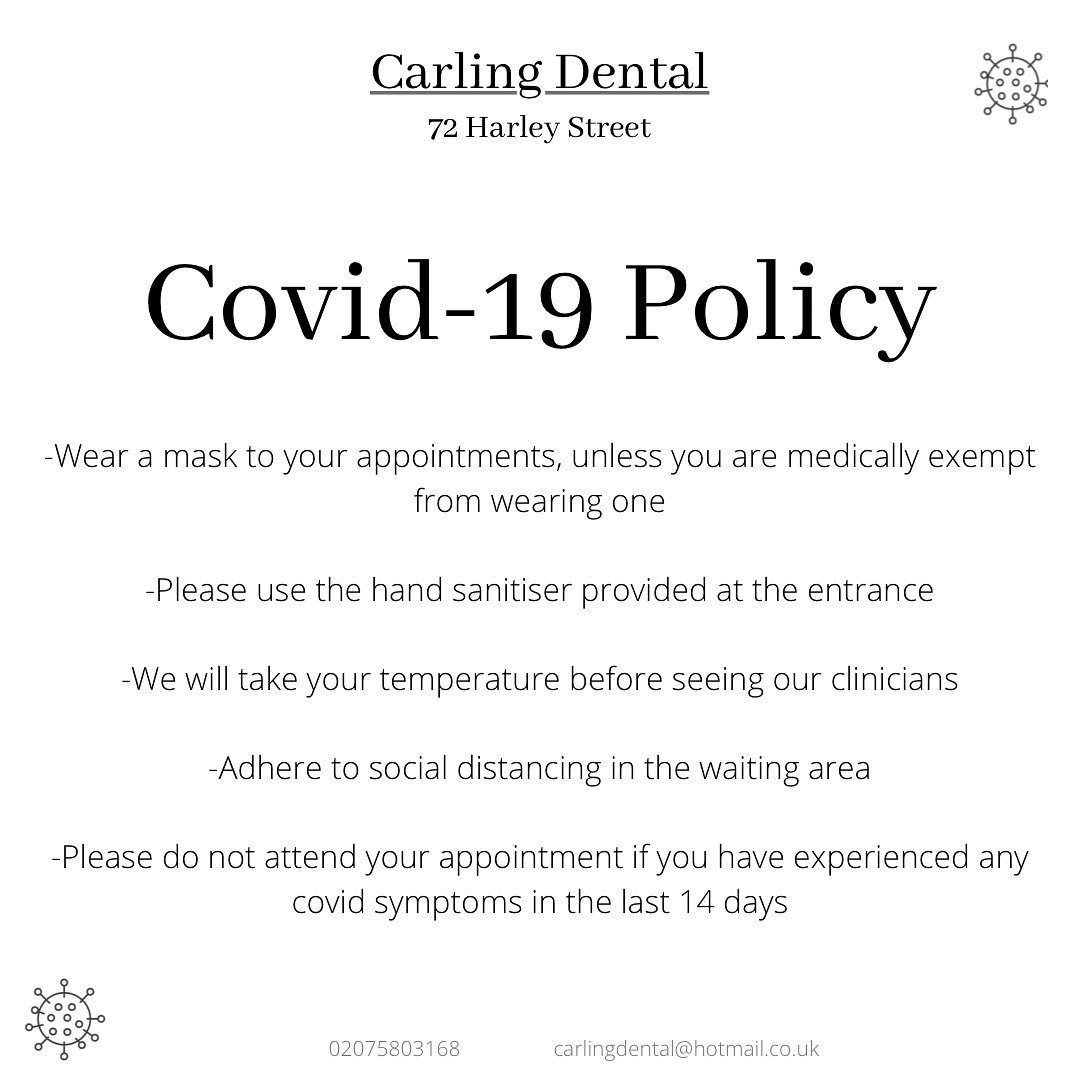 At Carling Dental due to dentistry being classed as &lsquo;essential&rsquo;, we remain open during national lockdown 3.0.⁣
⁣
Literature shows that a healthy mouth improves your immunity against systemic inflammation and viruses. New evidence also sho