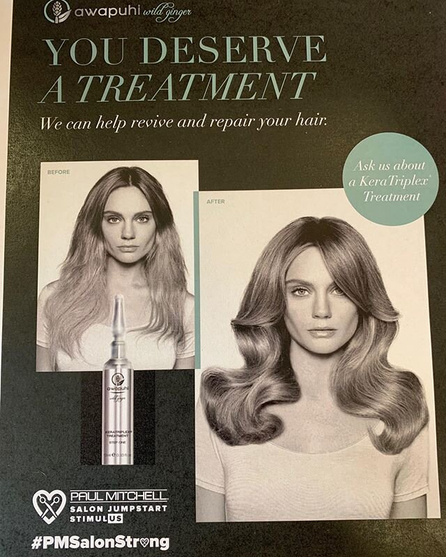Awapuhi treatment, treat yourself to this revive and repair your hair for the summer!! #wildginger #repair #summerlook#pmsalonstrong
