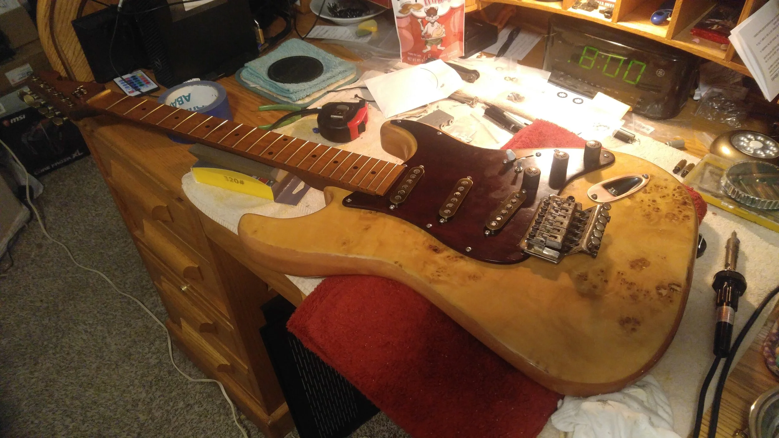 Initial test fitting.