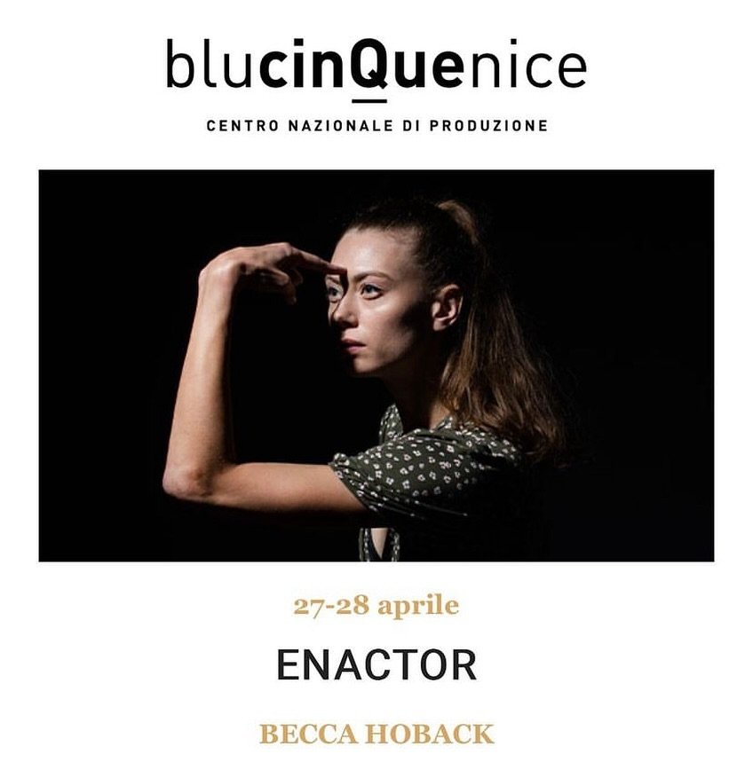 This week at Teatro Cafe&eacute; M&uuml;ller: ENACTOR
Featuring &ldquo;Is this good?&rdquo; by Ana Maria Lucaciu
And &ldquo;A Girl&rdquo; by Roy Assaf
April 27+28 - Ticket link in my bio + https://www.vivaticket.com/it/ticket/enactor-becca-hoback/230