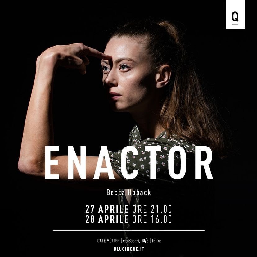 Tonight: ENACTOR  at Teatro Caf&eacute; M&uuml;ller 
This evening features &ldquo;Is this good?&rdquo; by Ana Maria Lucaciu and &rdquo;A Girl&rdquo; by Roy Assaf
A duo of solo dances that explore the relationship between the body, womanhood, and a ra