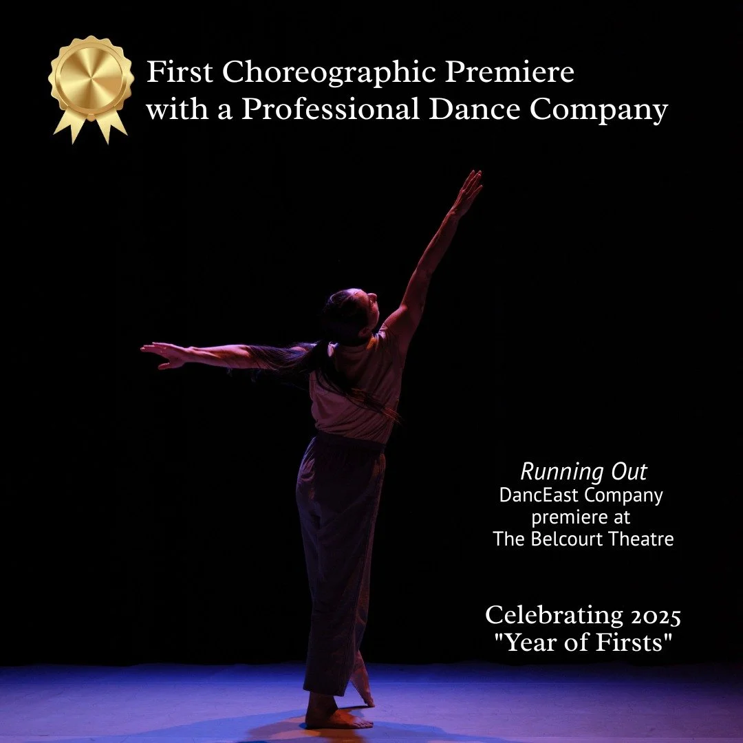 🏆 First Choreographic Premiere with a Professional Dance Company
Celebrating 2025 as a "Year of Firsts" 🥳
"Running Out" for DancEast Company, Premiere at The Belcourt
@danceast @belcourttheatre
.
If this year&rsquo;s momentum re