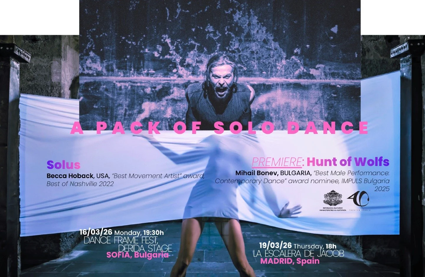 Coming to Madrid on March 19! 🐺A Pack of Solo Dance🕯️
La Escalera de Jacob - 18:00
💃 Featuring performances by @blackwarbler @becca_hoback
🎶 Music by @bosquesdemimente @kraitz
🎟️ Tickets: https://www.beccahoback.com/lone-wolves + link in bio!!
.