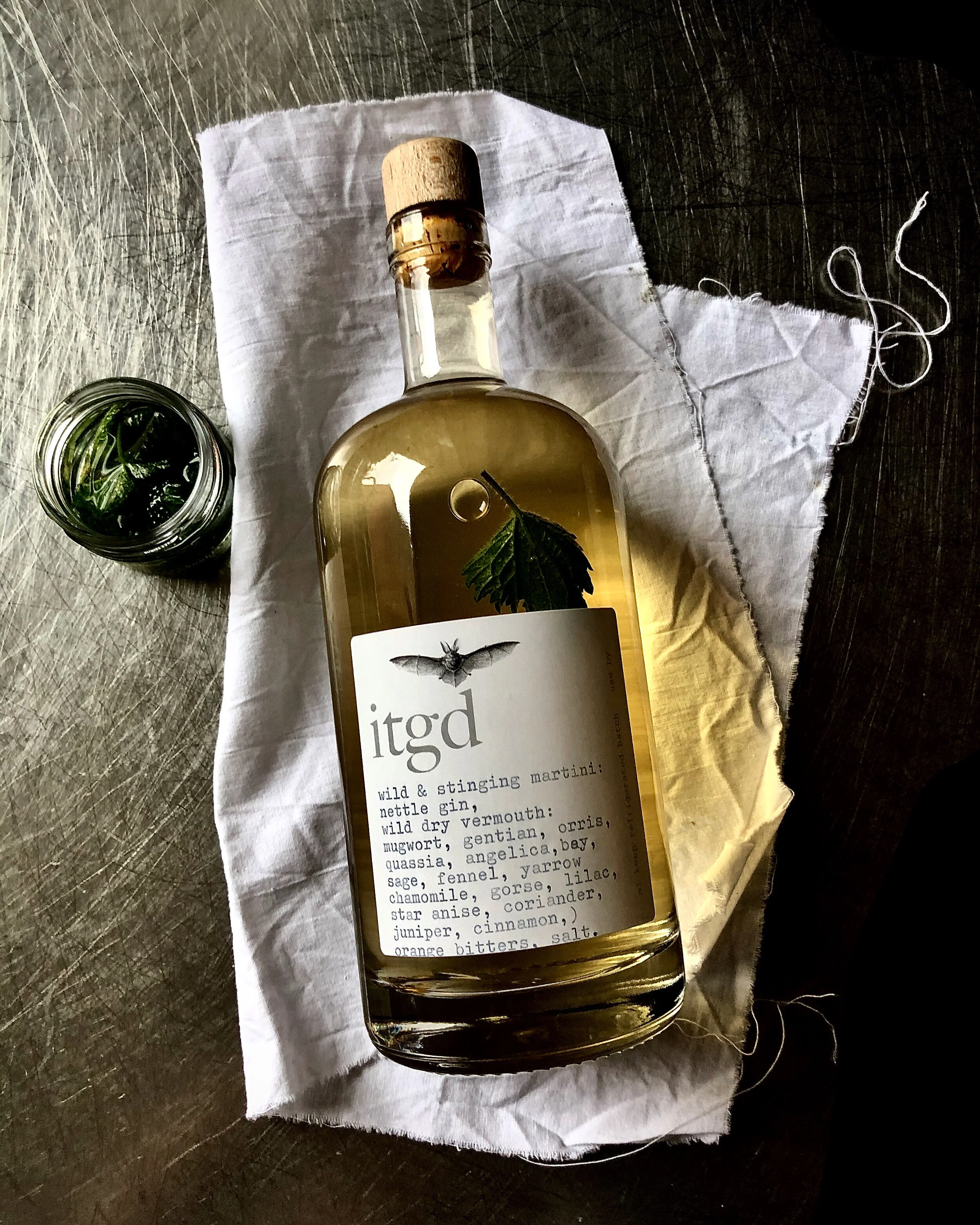 wild & stinging nettle martini