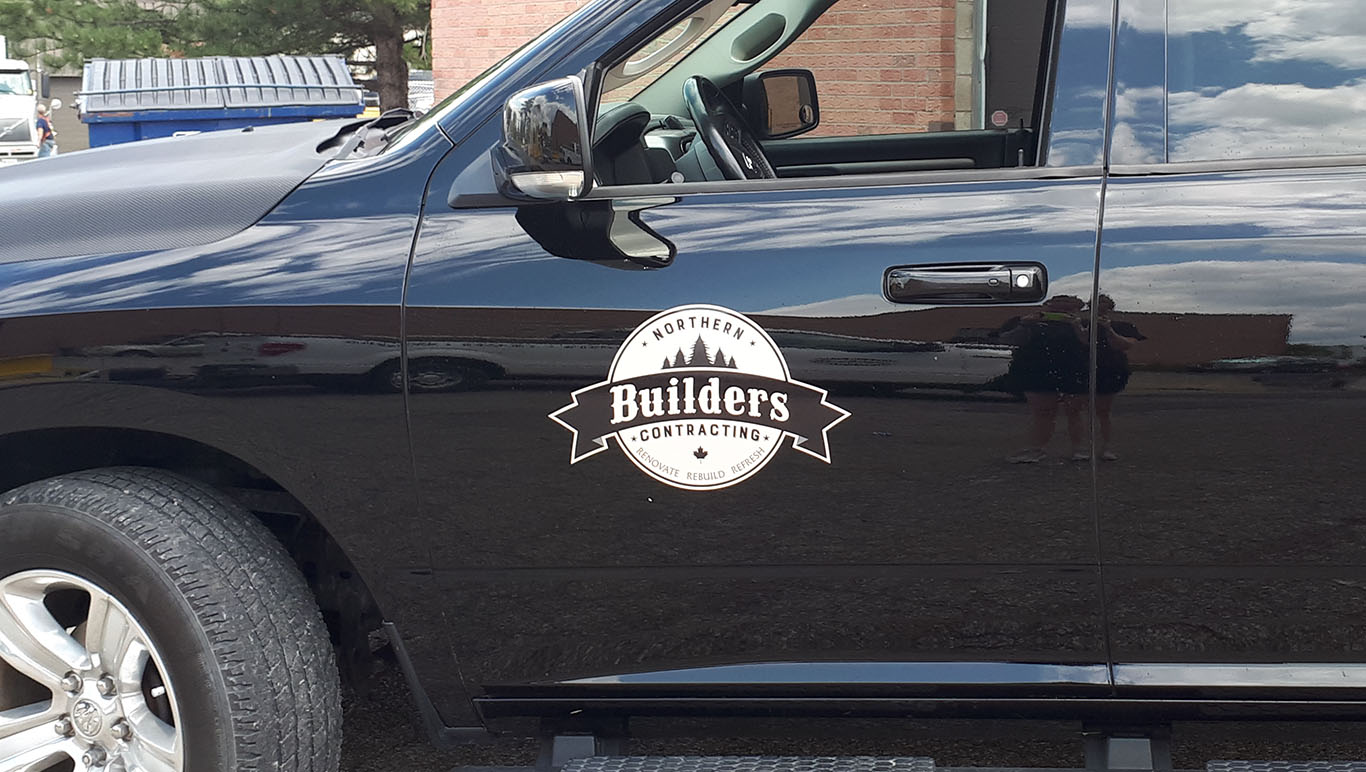 Miltown Signs printed and installed fleet decals on service vehicle trucks.