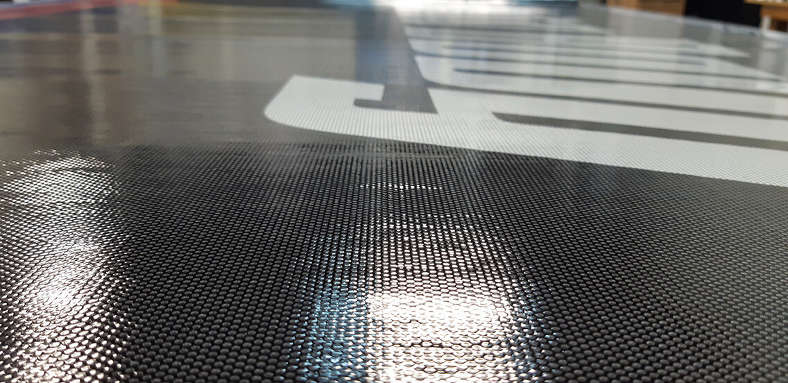 Miltown Signs full colour perforated window graphics 