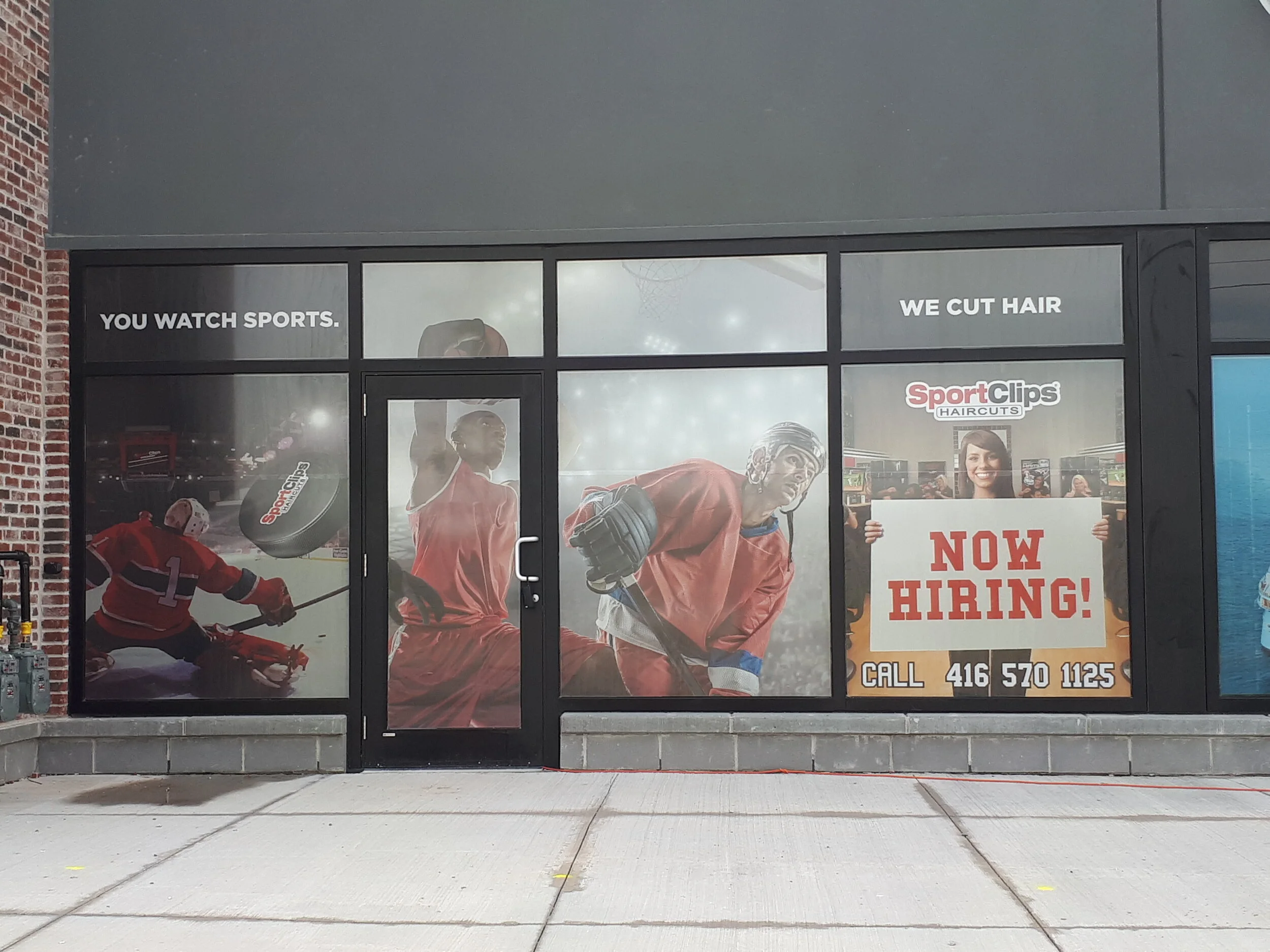 Miltown Signs full colour perforated window graphics