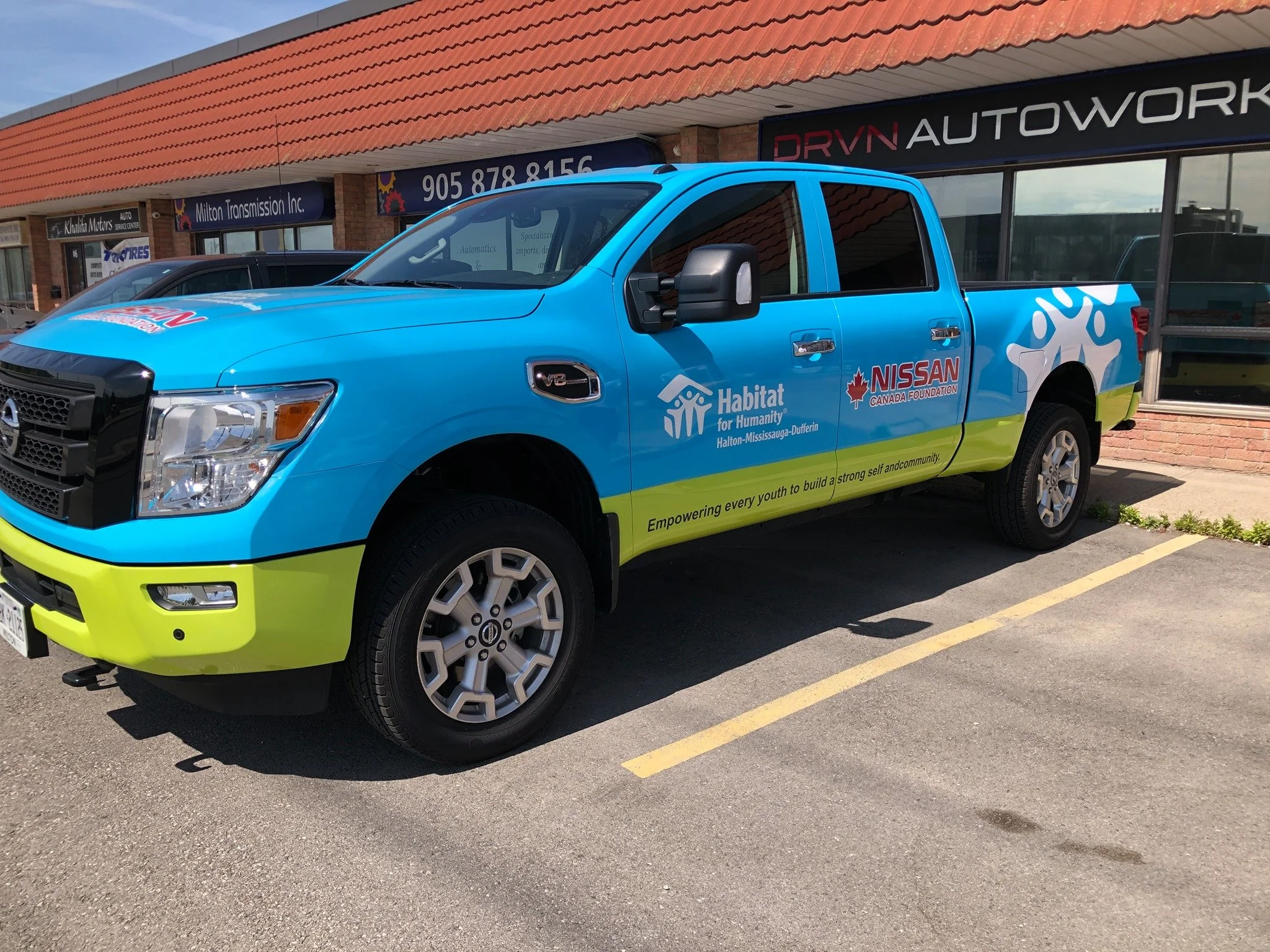 Miltown Signs printed and installed full colour, full vehicle truck wrap graphics