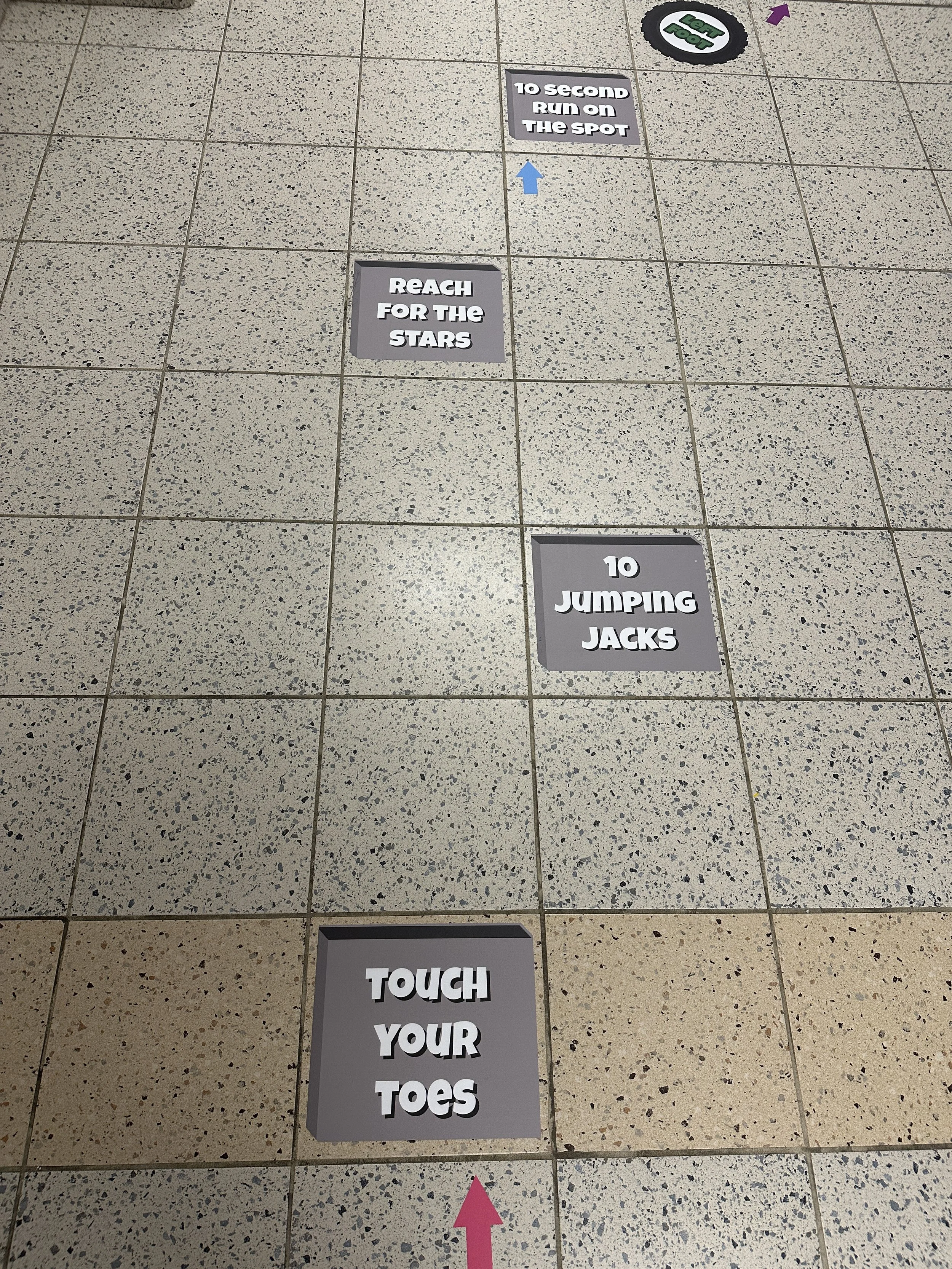 Miltown Signs and Sensory Paths Canada full colour floor decals