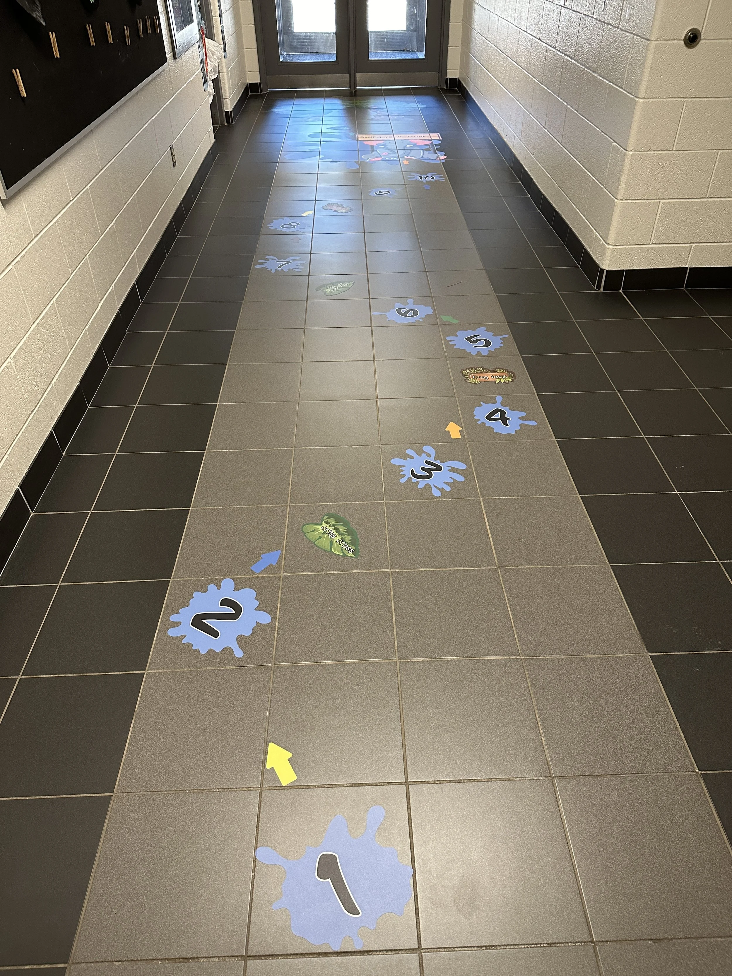 Miltown Signs and Sensory Paths Canada full colour, floor graphics for sensory path hallways