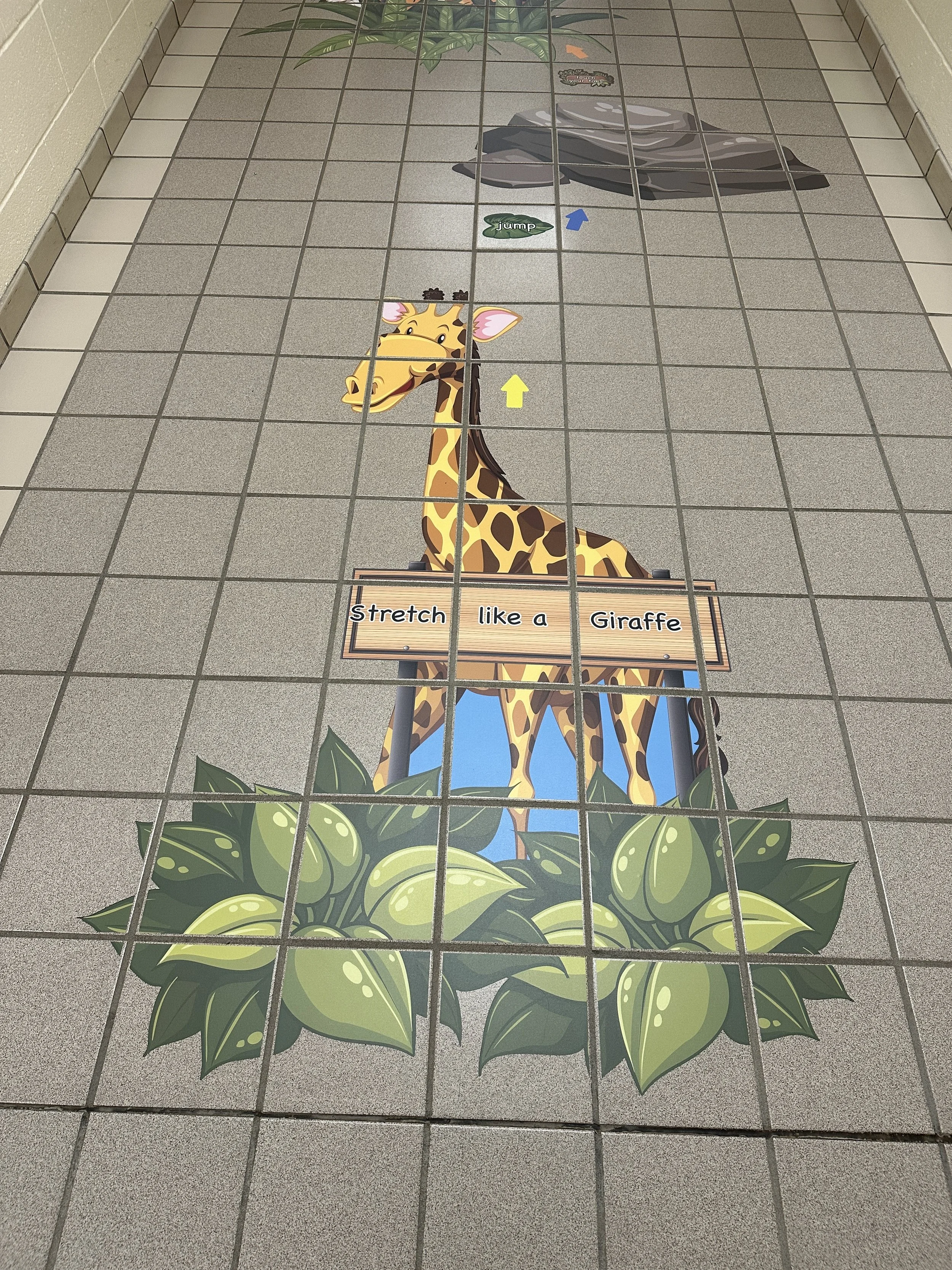 Miltown Signs and Sensory Paths Canada full colour, floor graphics for sensory path hallways