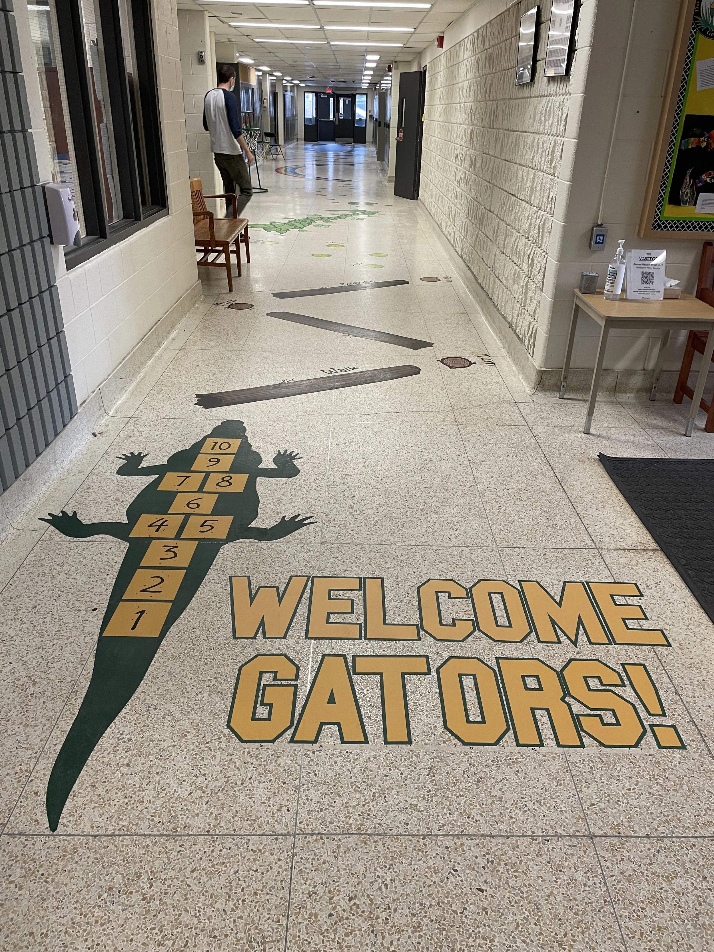 Miltown Signs and Sensory Paths Canada full colour, floor graphics for sensory path hallways