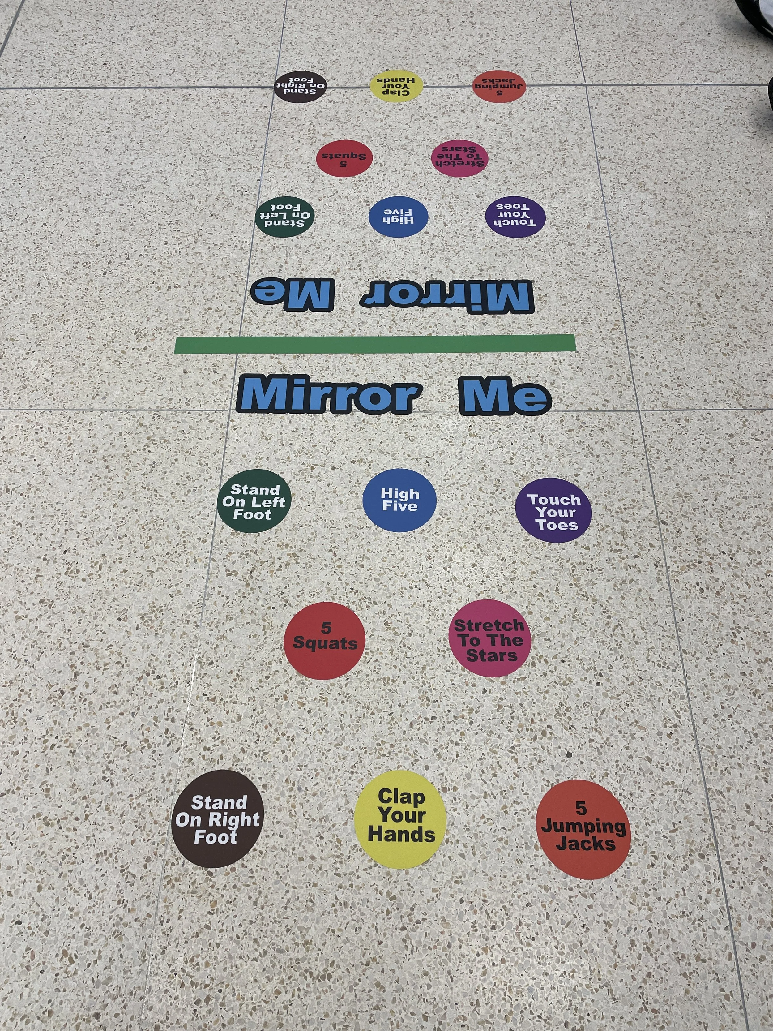 Miltown Signs and Sensory Paths Canada full colour, floor graphics for sensory path hallways