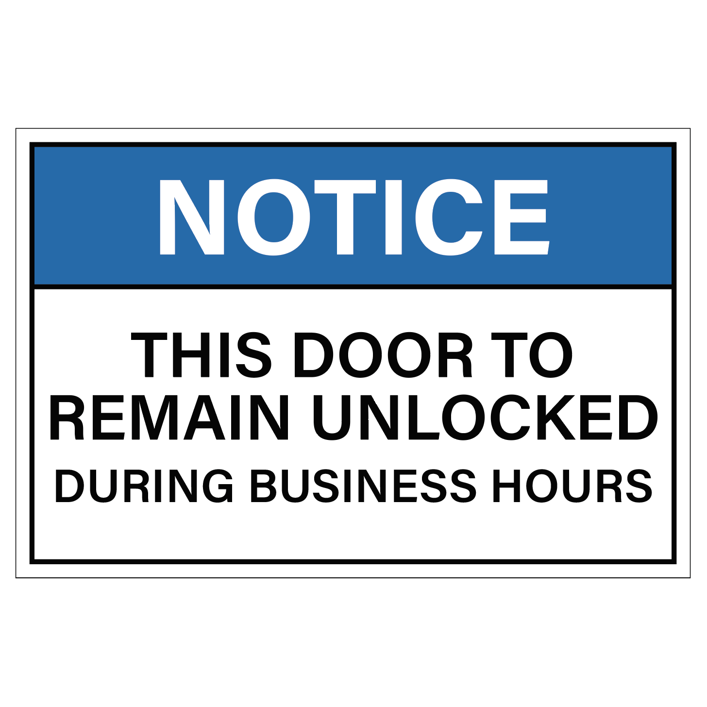 This Door to Remain Open