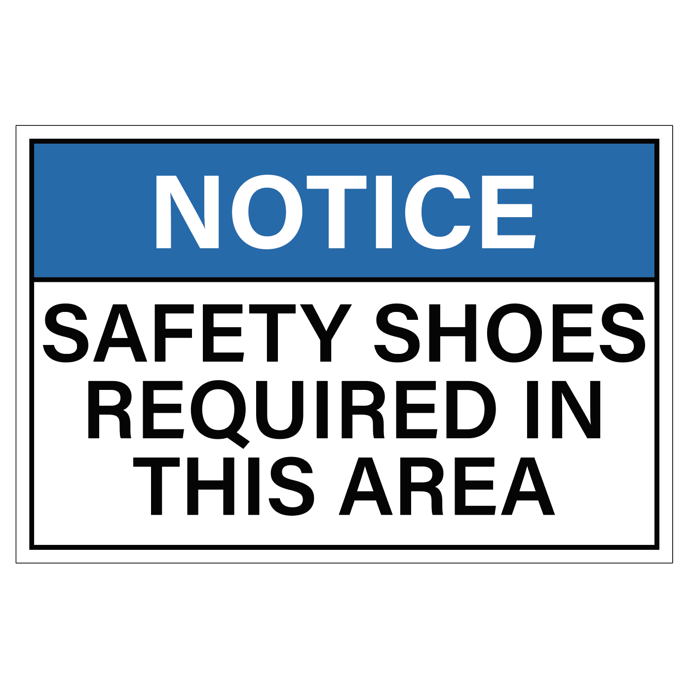 Safety Shoes Required