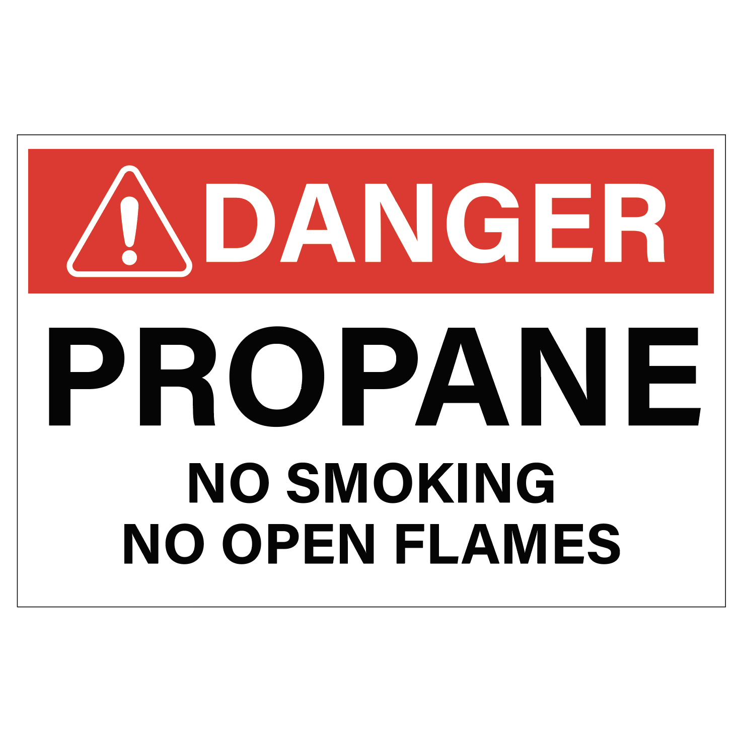 Propane - No Smoking or Open Flame