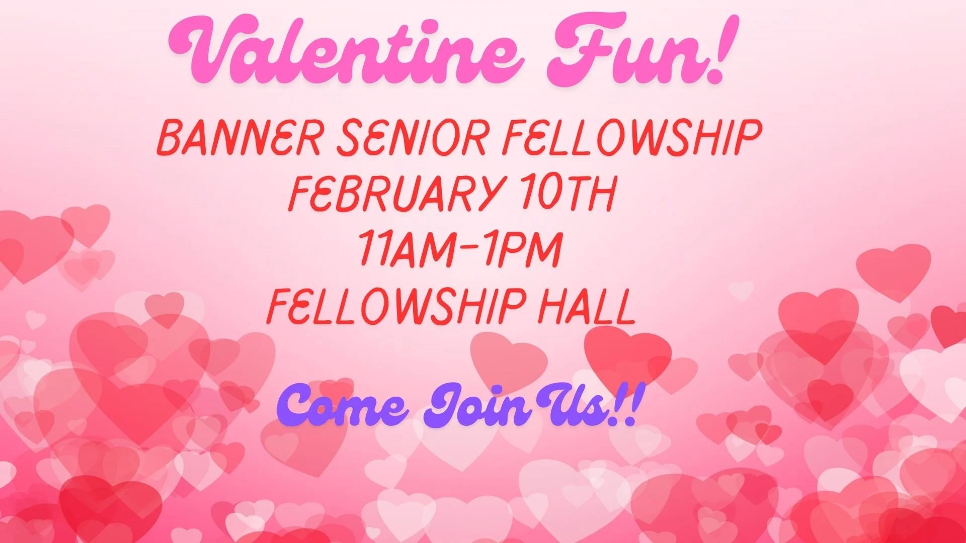 Banner Senior Fellowship Day