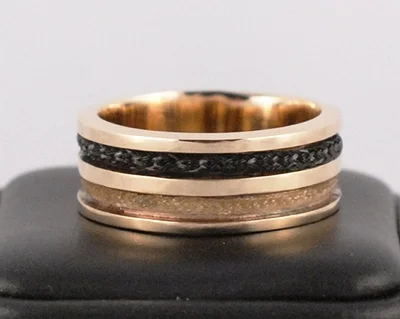 gold horsehair ring