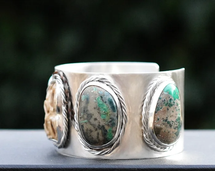 horsehair cuff bracelet turquoise lakota