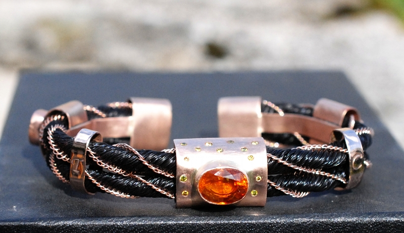 Bespoke Design Cuff Bracelet in Silver or 9ct Gold