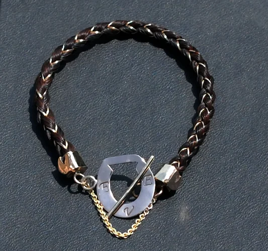 8 Weave Square Braid with Silver or Gold Wire