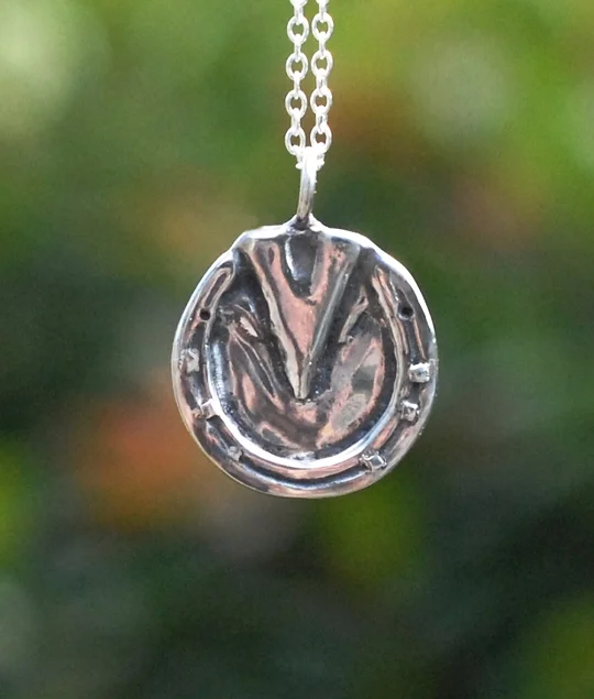 horse hoof pendant