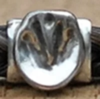 Hoof Bead in Silver or 9ct Gold