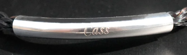 Curved Tube Bead in Silver only