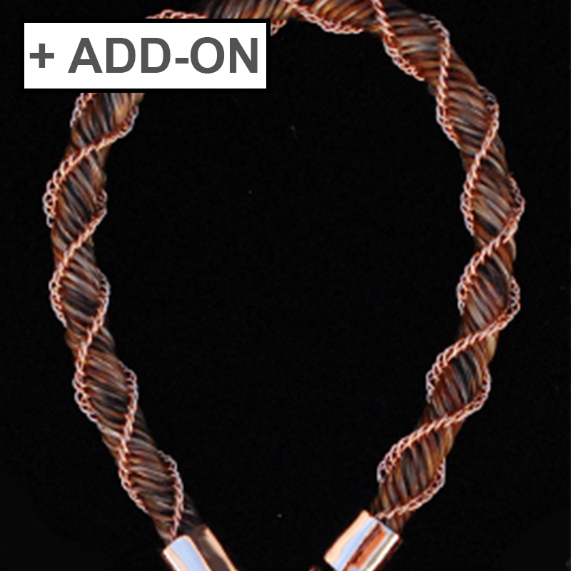 Add fine Silver or Gold Wire to any braid