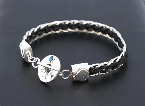 horsehair bracelet name clasp