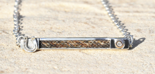 horsehair pendant diamond