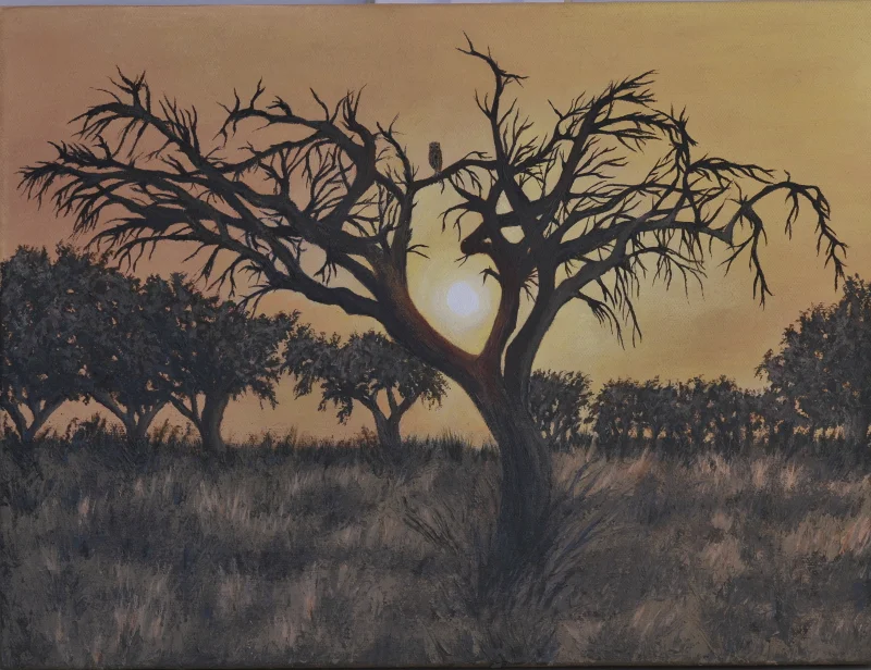 alentejo sunset portugal oil painting