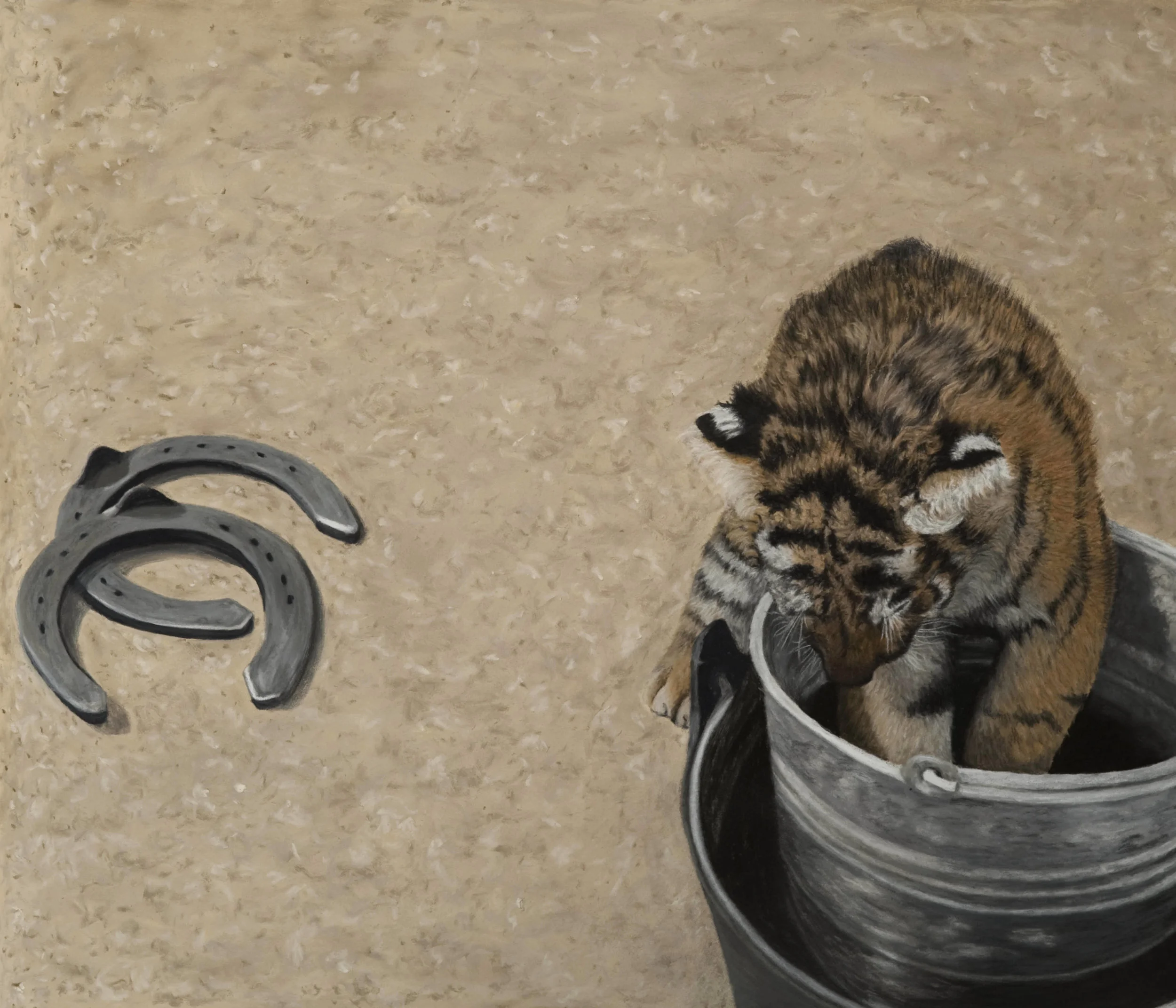 Tigger Goes Shoeing- SOLD