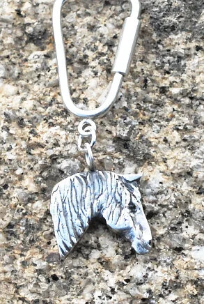 custom horse keyring