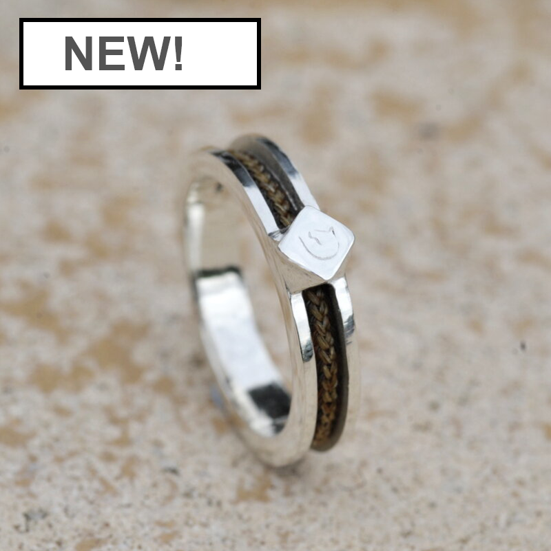 Logo / Birthstone Ring in Silver or 9ct Gold
