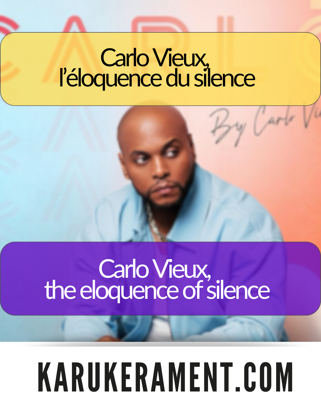Carlo Vieux, the eloquence of silence