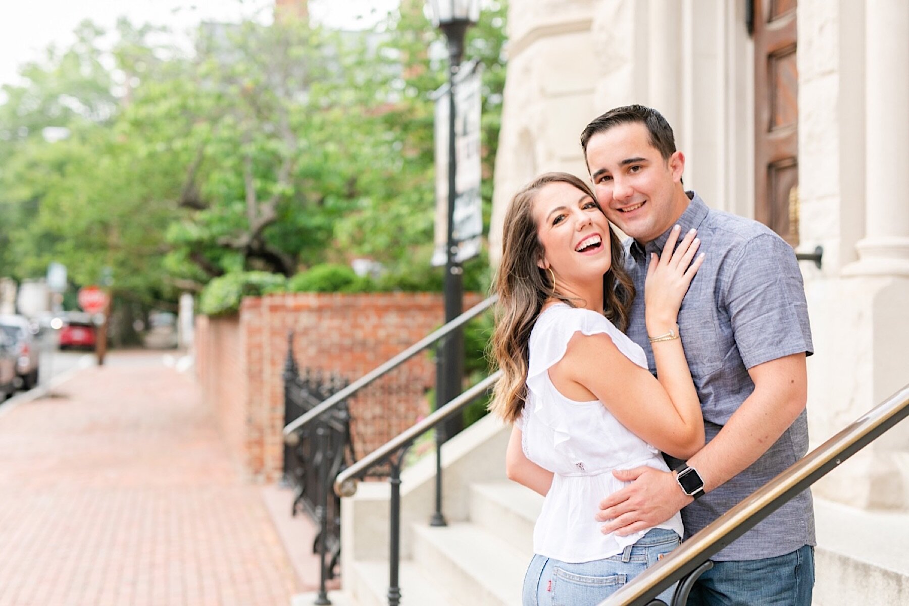 Summertime Old Town Alexandria Engagement Photos Megan Kelsey Photography Virginia Wedding Photographer-168.jpg