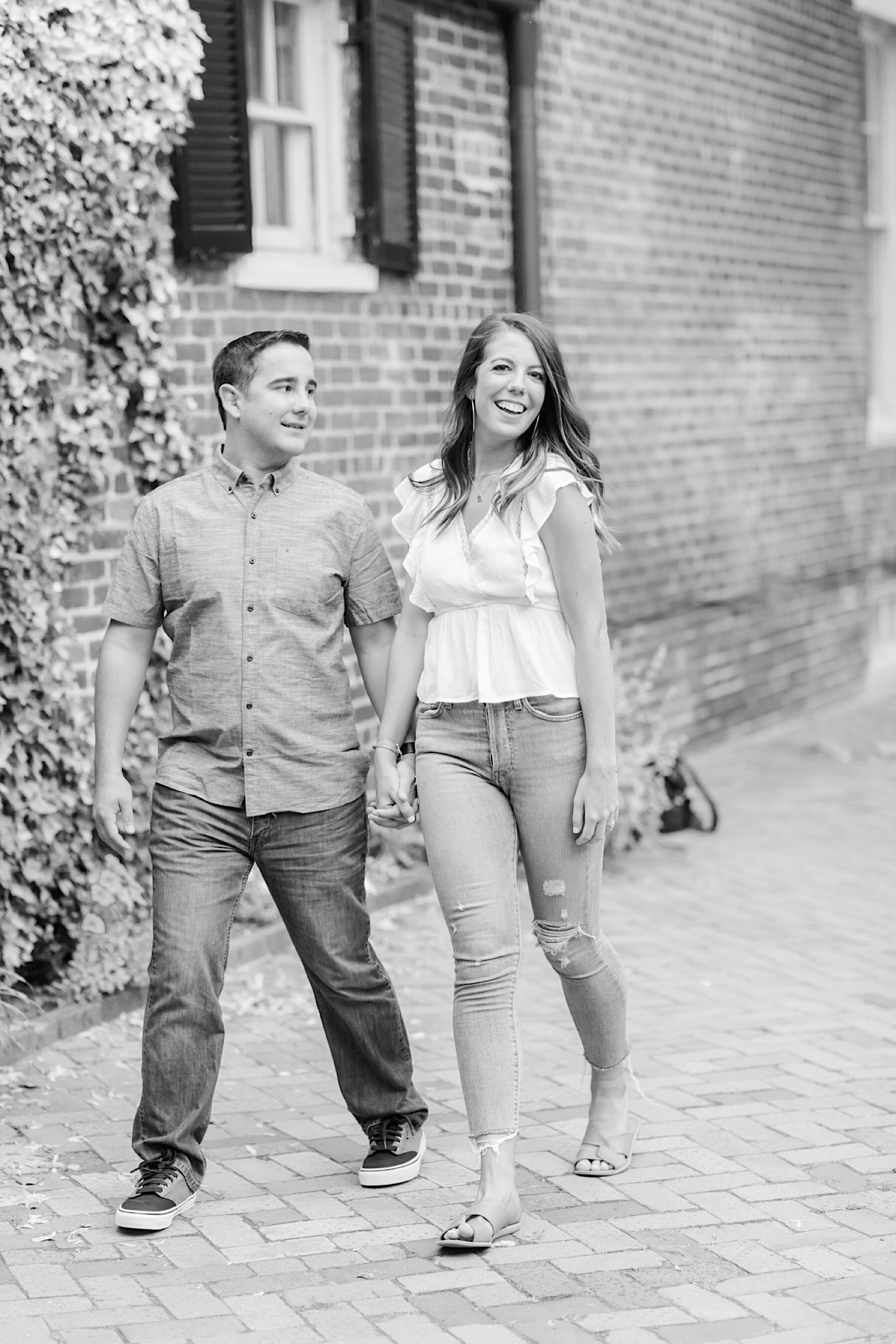 Summertime Old Town Alexandria Engagement Photos Megan Kelsey Photography Virginia Wedding Photographer-227.jpg