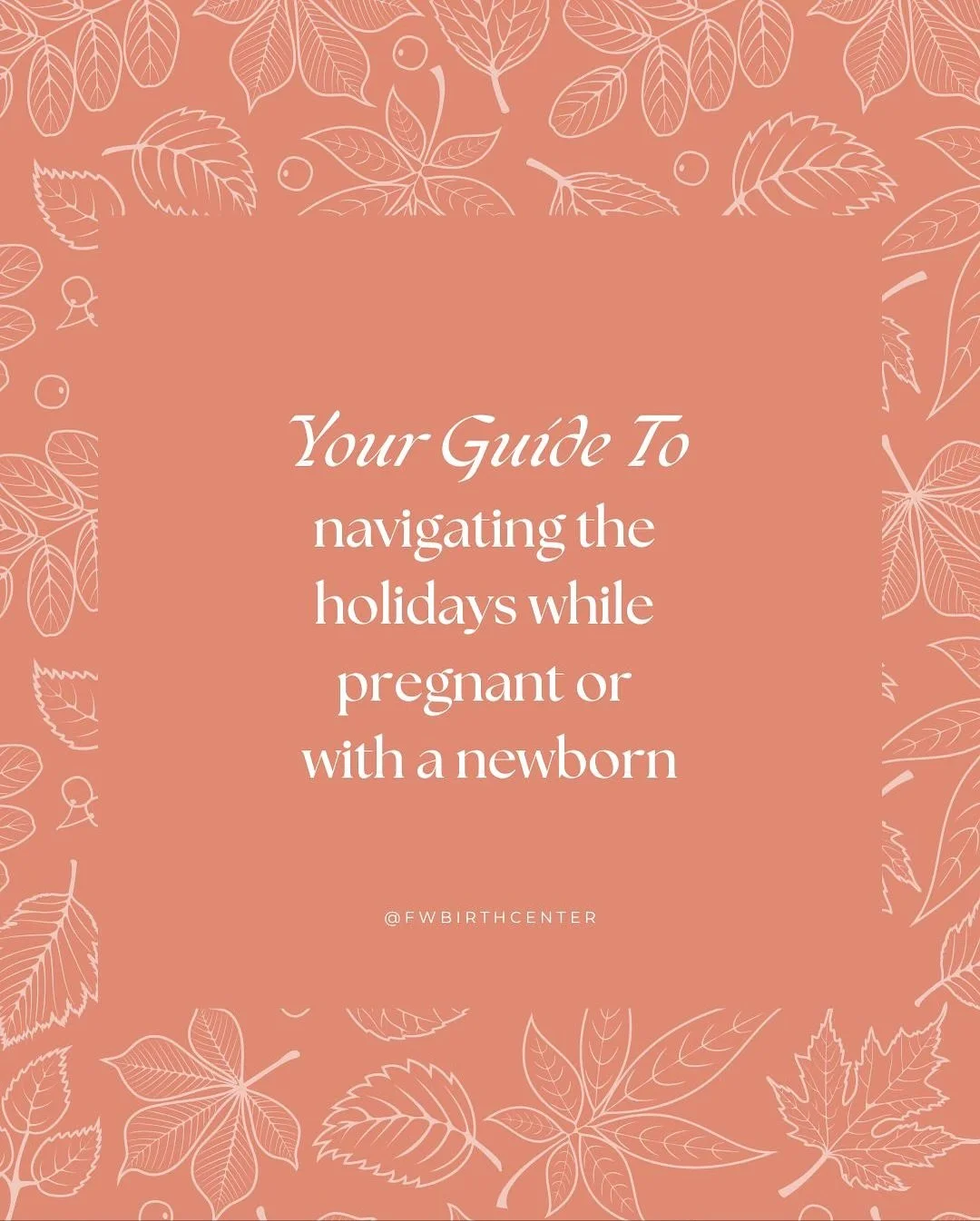 Navigating the holidays while pregnant or caring for a newborn can feel&hellip; a lot.

Between family gatherings, travel plans, and everyone wanting a moment with you (and baby), it&rsquo;s important to protect your peace during holiday season. 🤍


