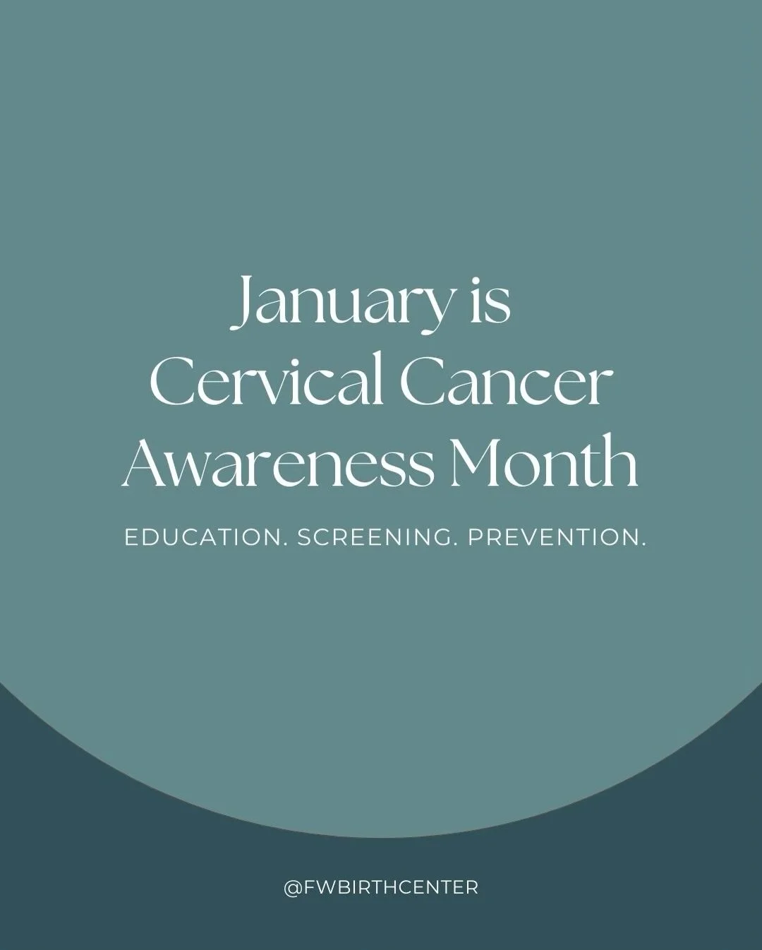 Cervical cancer is one of the most preventable cancers &mdash; and awareness is a powerful first step 💙

Routine screening, education, and early detection can make all the difference. If you&rsquo;re unsure when you&rsquo;re due for a Pap smear or H